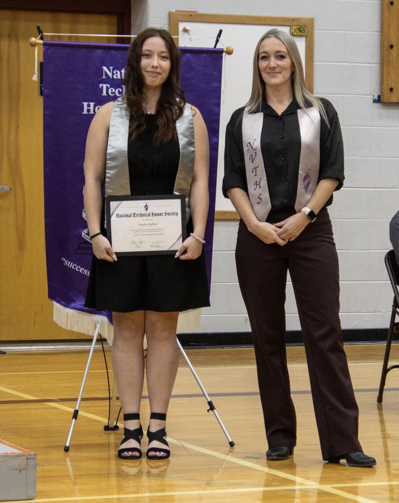 Sidney students being inducted into the National Technical Honor Society