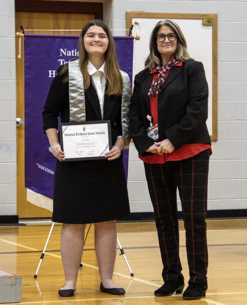 Sidney students being inducted into the National Technical Honor Society