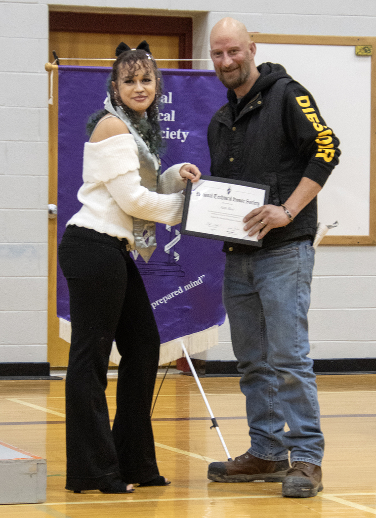Sidney students being inducted into the National Technical Honor Society