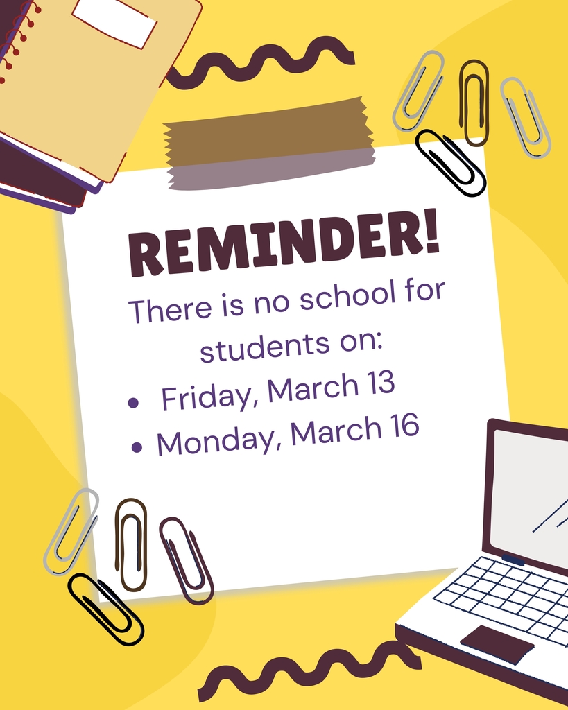 no school reminder graphic