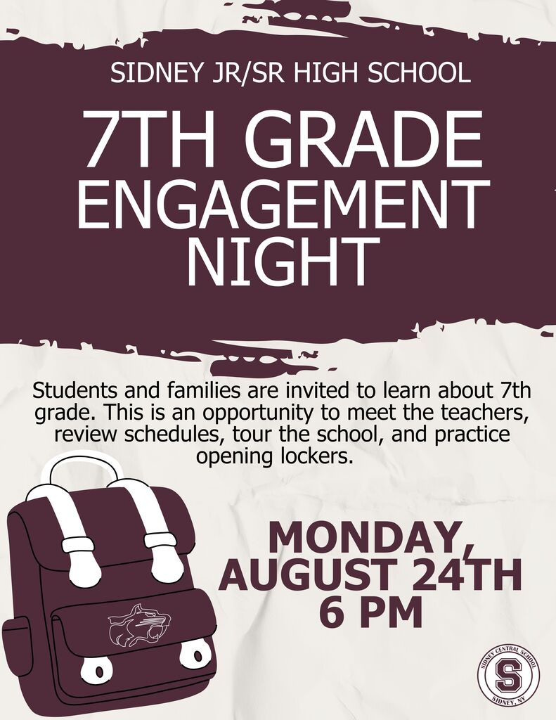 7th grade engagement night flier