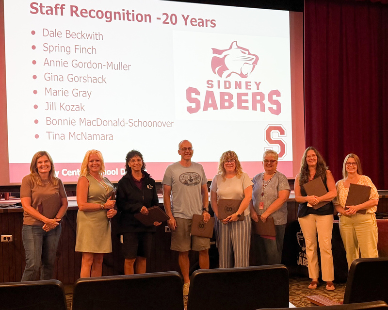 20 years staff recognition