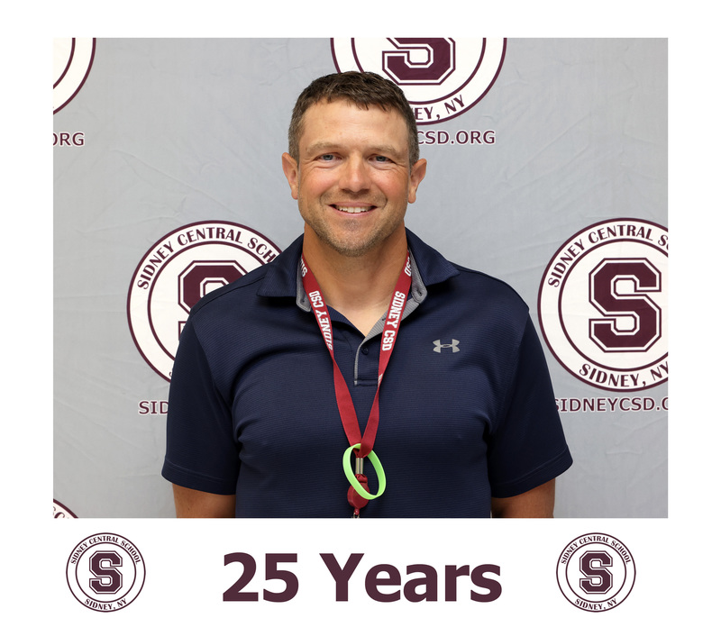 25 year service recipients