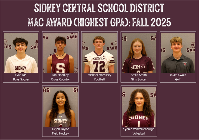 MAC award winners for highest GPA