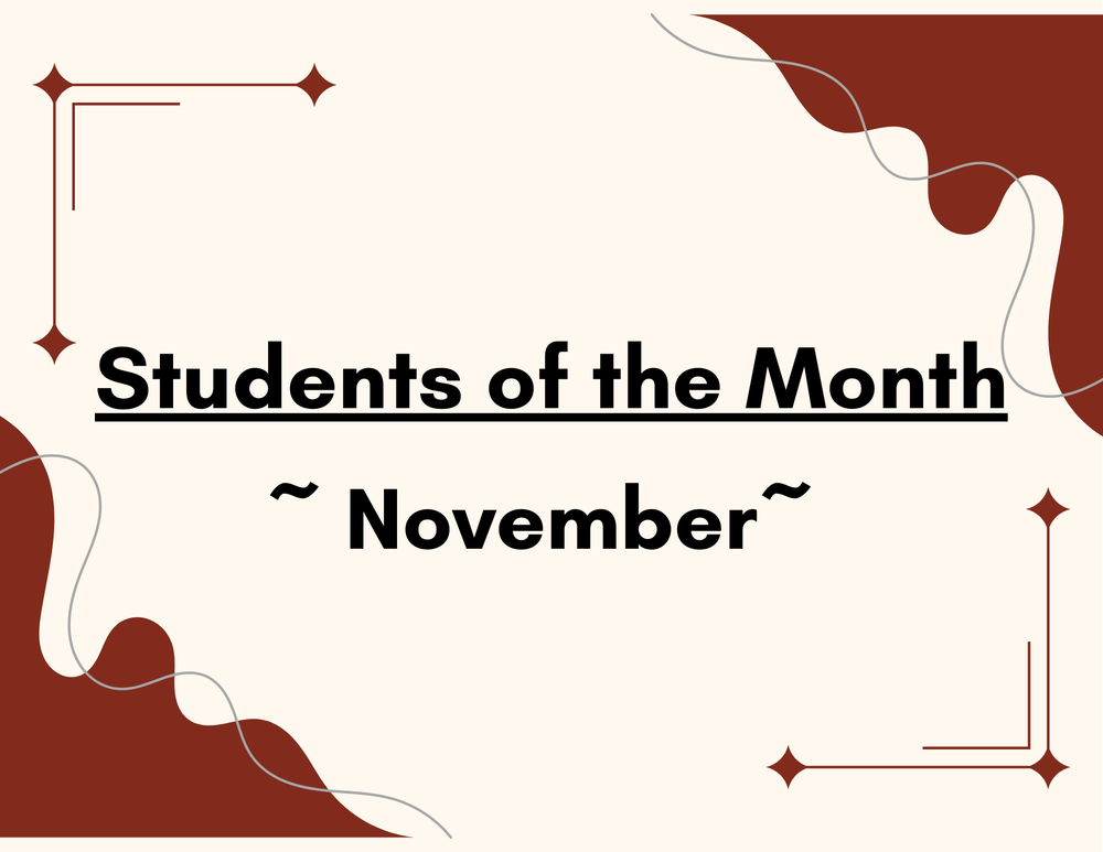 HS Students of the Month