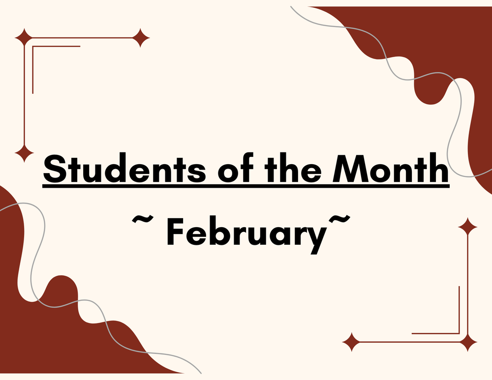 HS Students of the Month