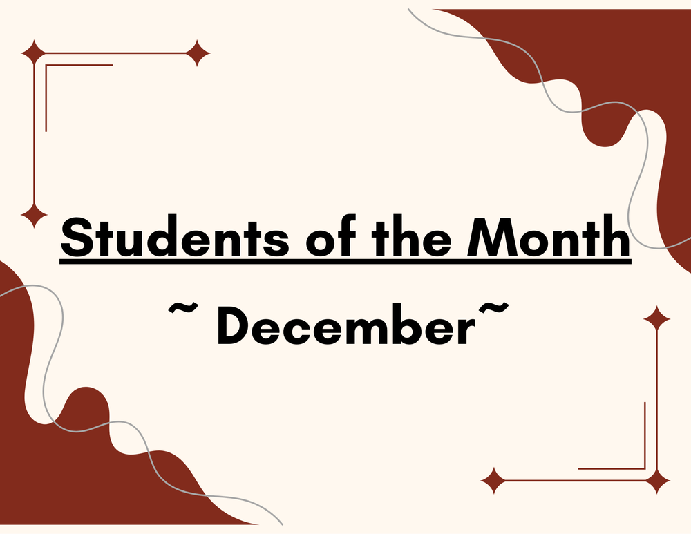 HS Students of the Month