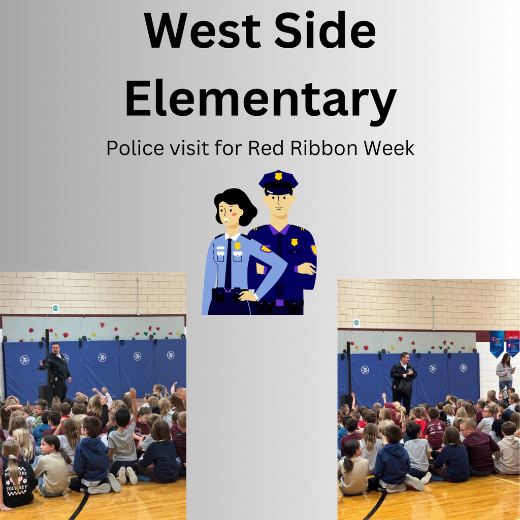 West Side Elementary Police Visit for Red Ribbon Week