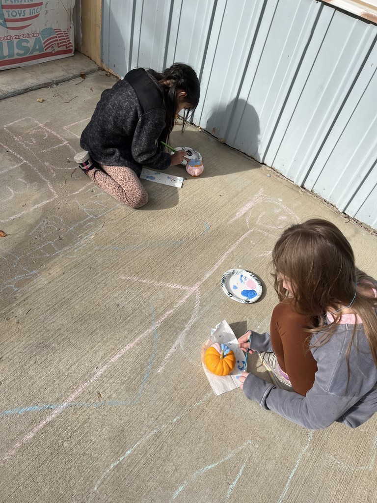 Painting pumpkins