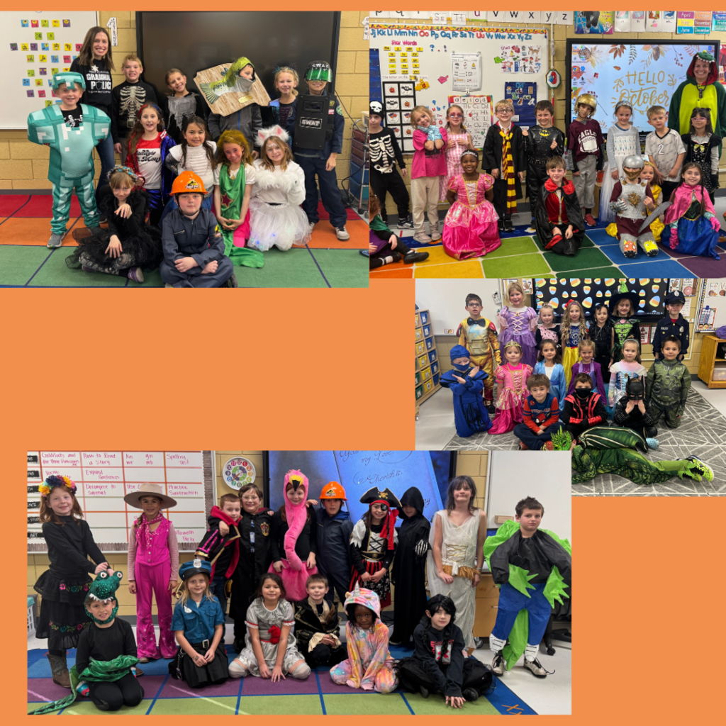 kids dressed up in their costumes