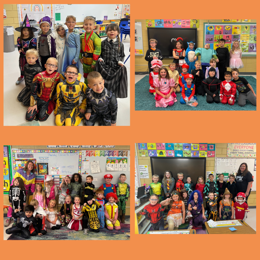 kids dressed up in their costumes