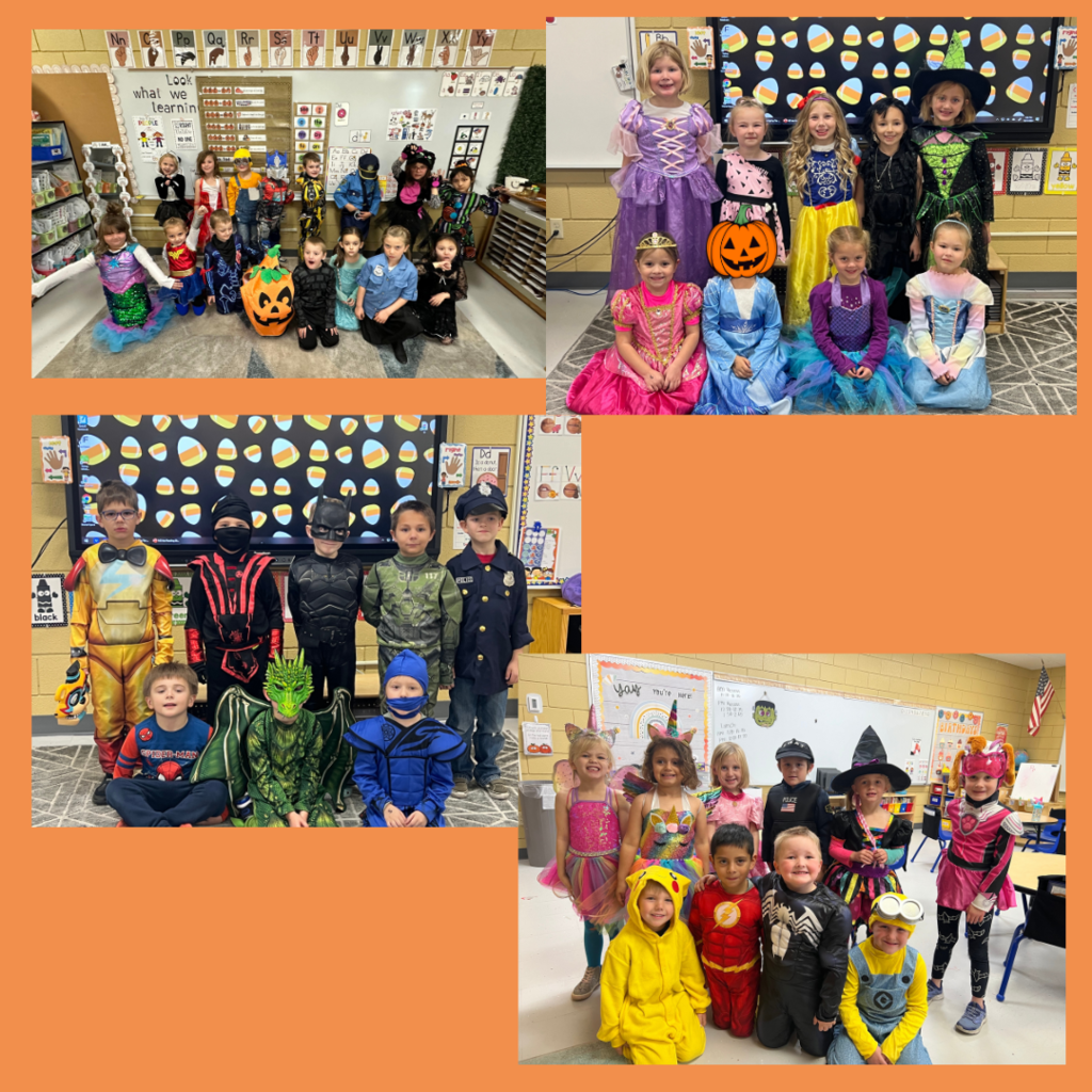 kids dressed up in their costumes