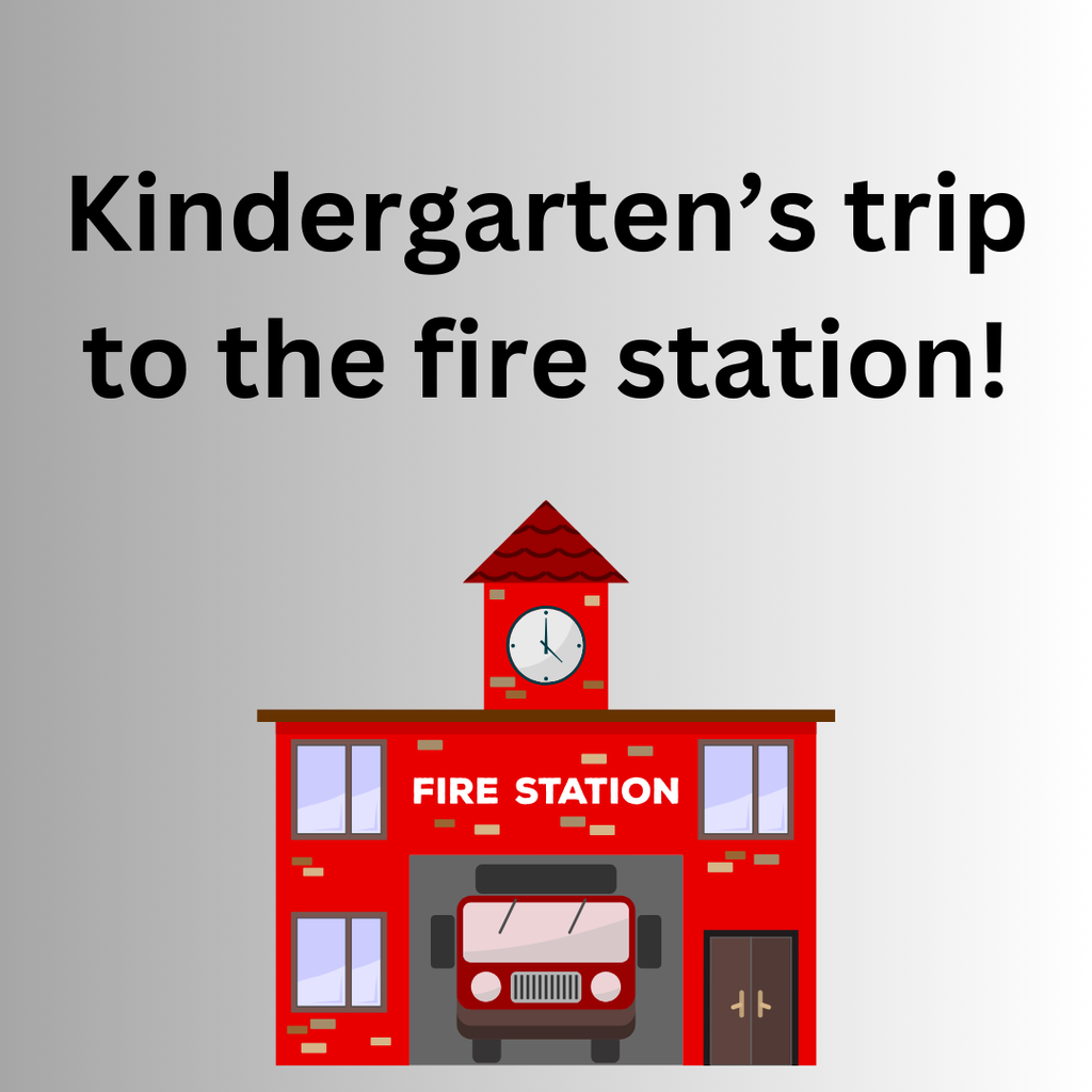 Kindergarten's trip to the fire station!