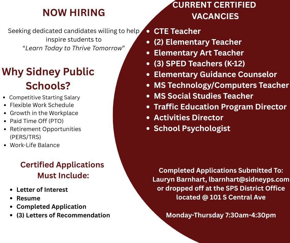 Current Certified Vacancies