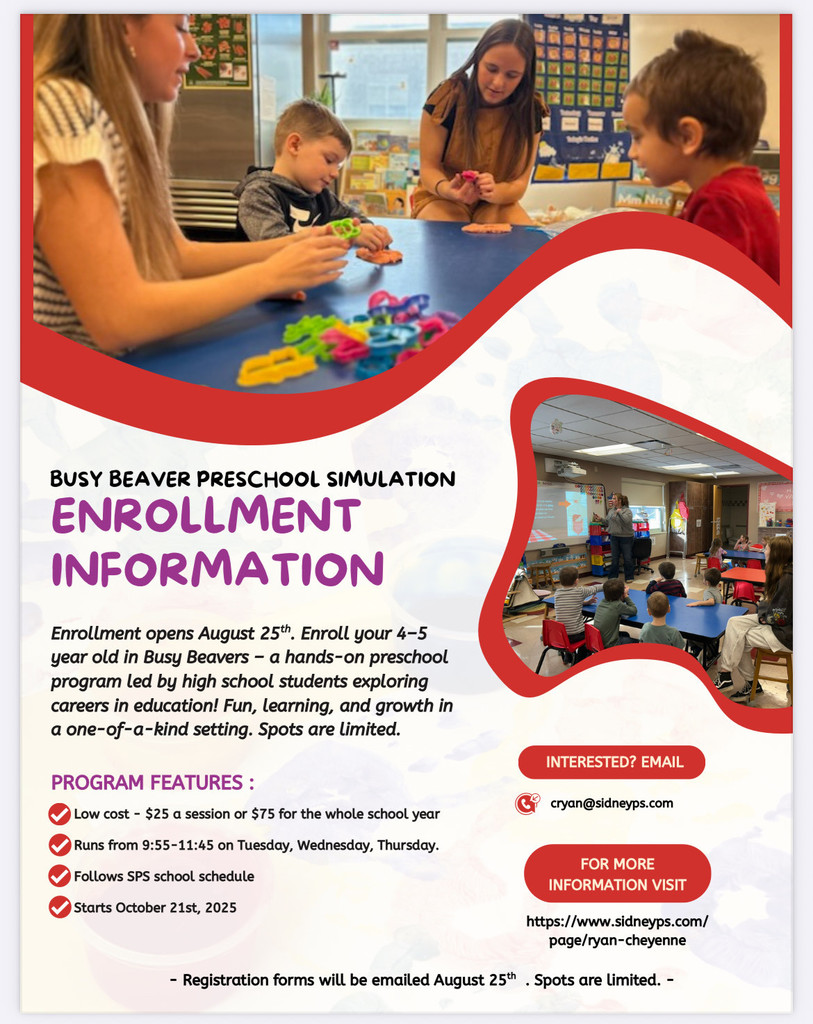 Busy Beaver Preschool Simulation Enrollment Information