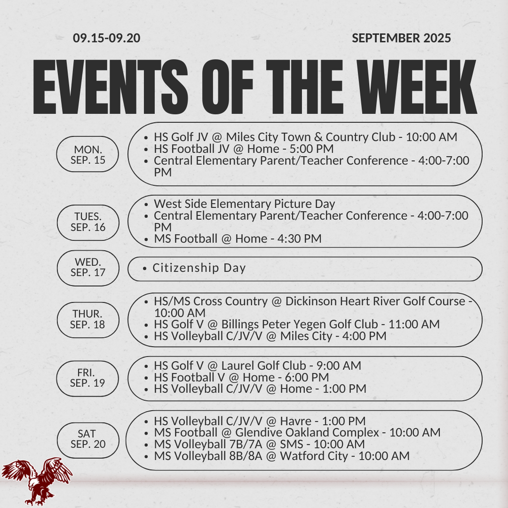Events of the week