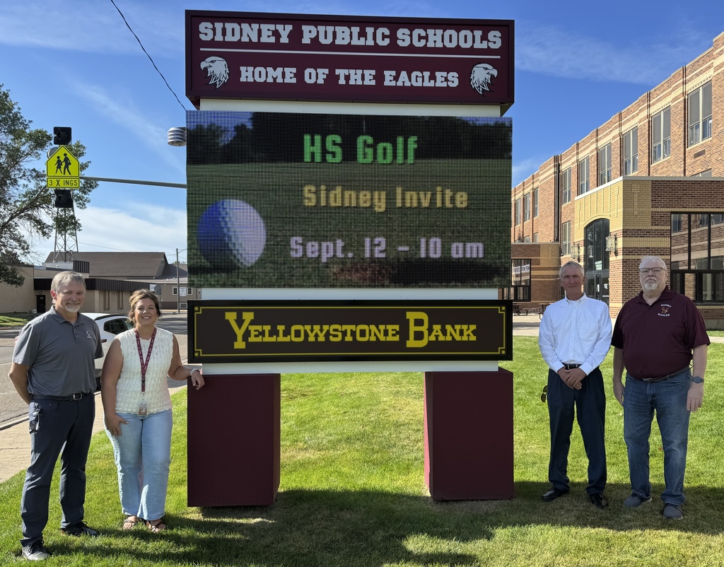 Yellowstone Bank  Reader Board Donated