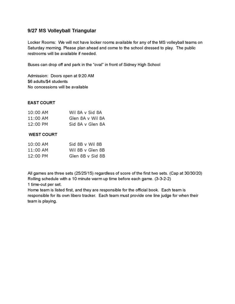 MS Vball info