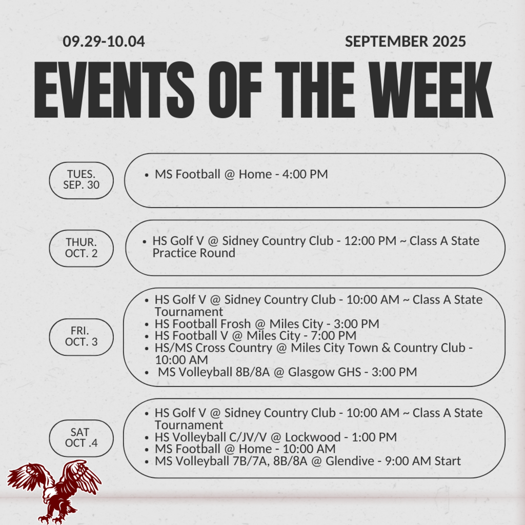 Events of the week