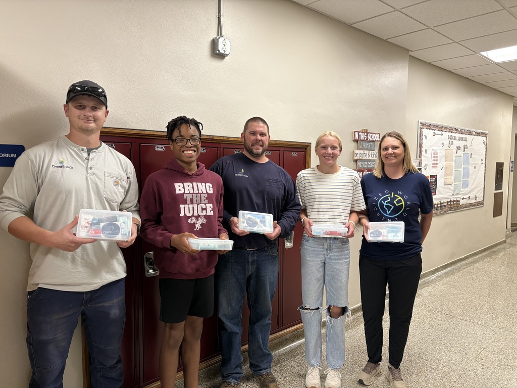 Cord Energy donated hygiene boxes to MS students