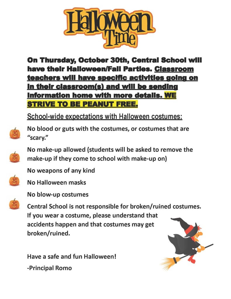 CS Halloween Party Information