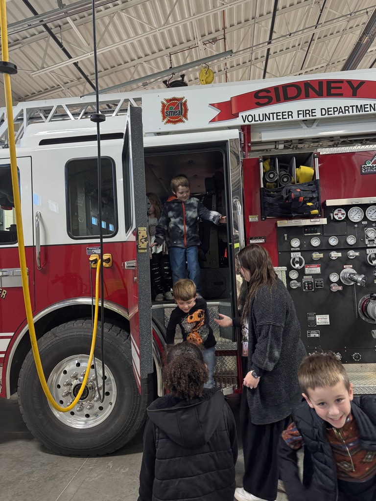 Kindergarteners at the Firestation