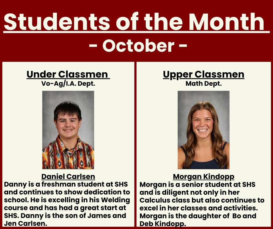 HS Students of the Month