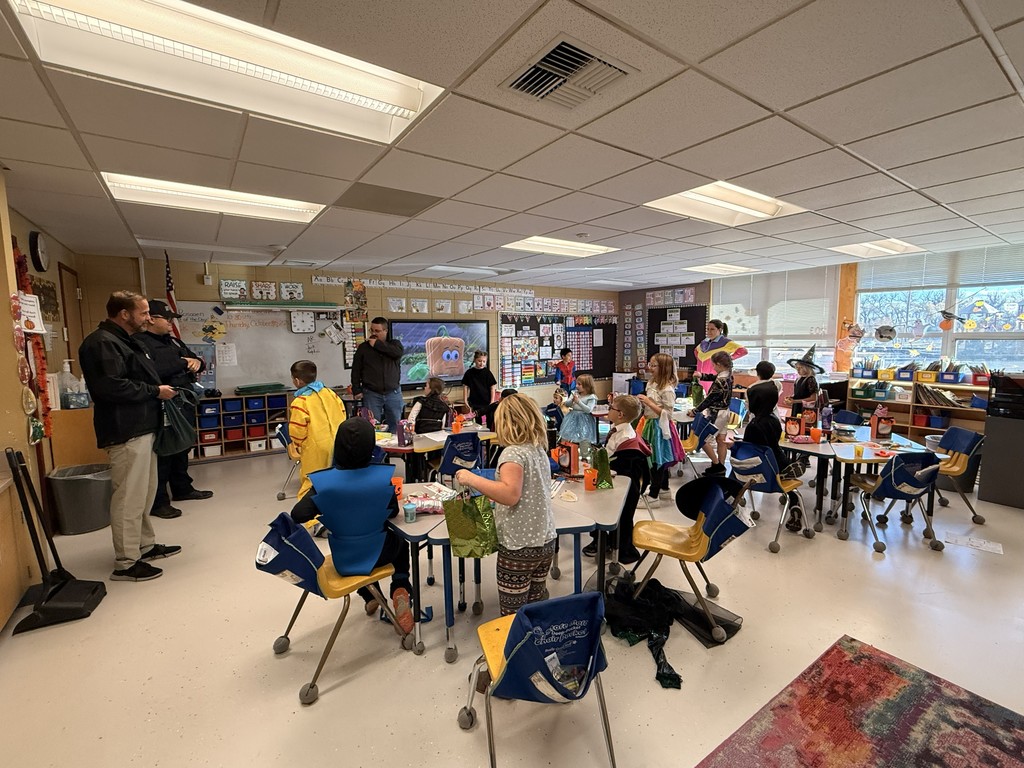 Police talked to students about Red Ribbon Week and handed out candy at West Side