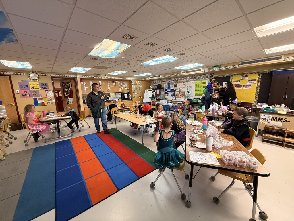 Police talked to students about Red Ribbon Week and handed out candy at West Side