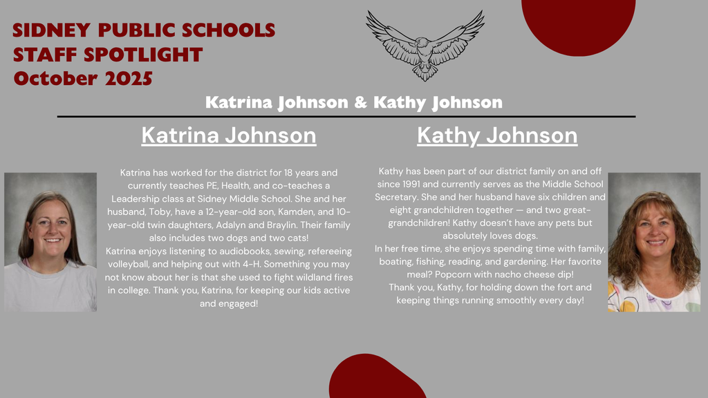 October 2025 Staff Spotlight- Katrina Johnson & Kathy Johnson