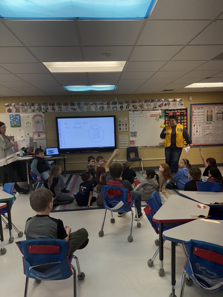 Lions Club visited the 1st graders on Veterans Day