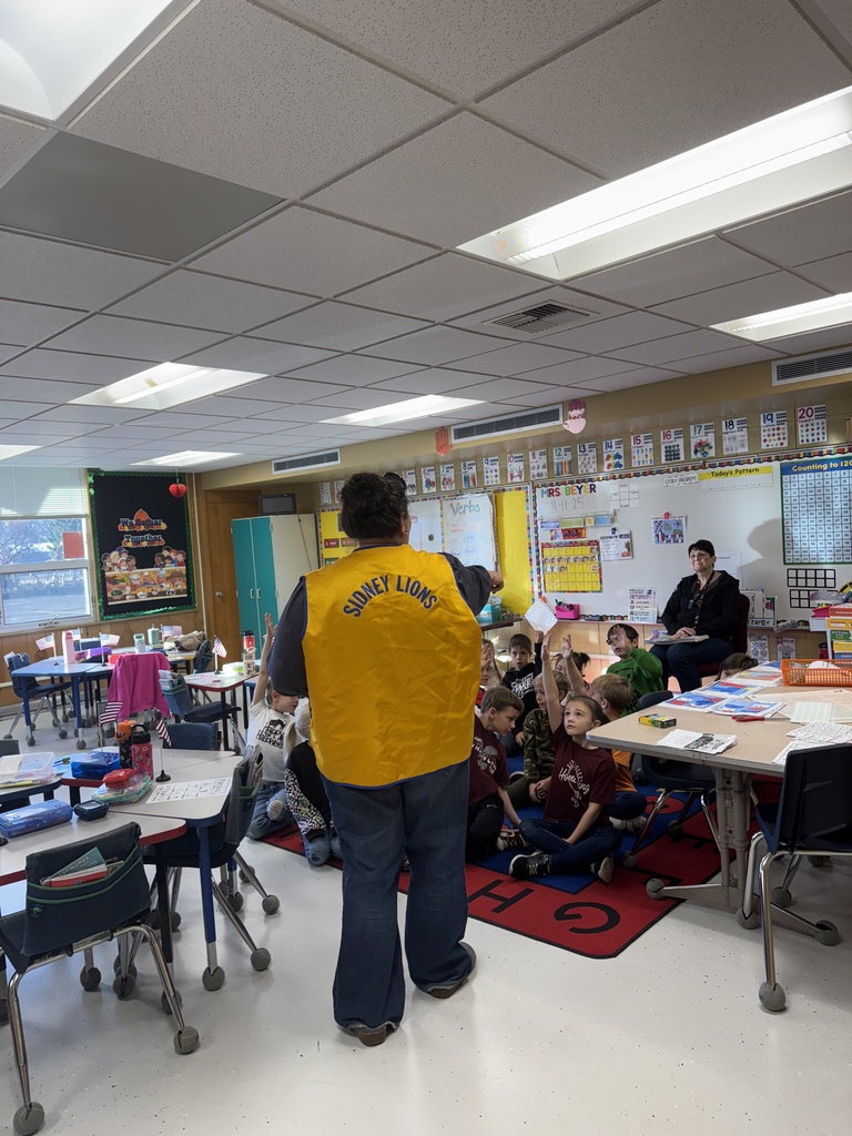 Lions Club visited the 1st graders on Veterans Day