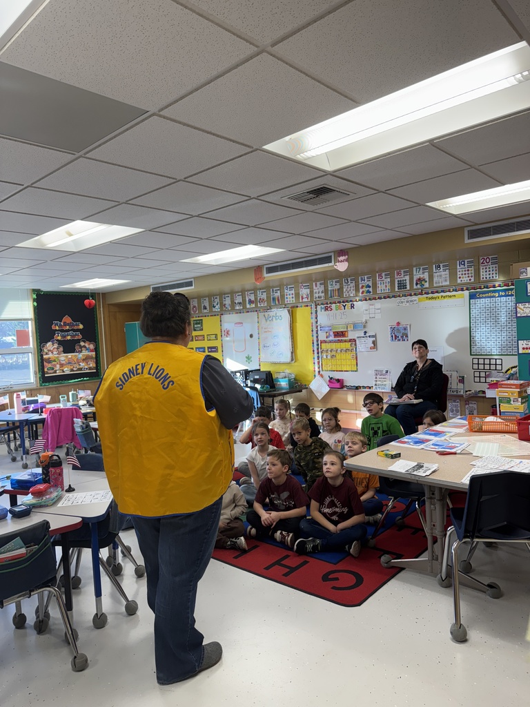 Lions Club visited the 1st graders on Veterans Day