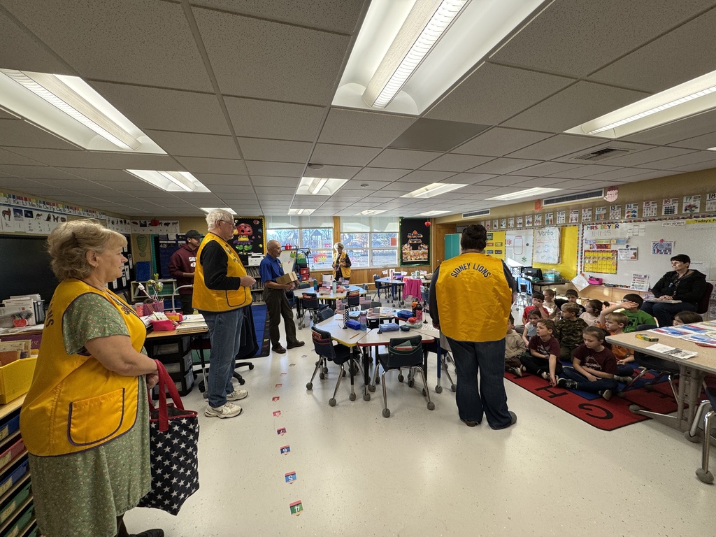 Lions Club visited the 1st graders on Veterans Day