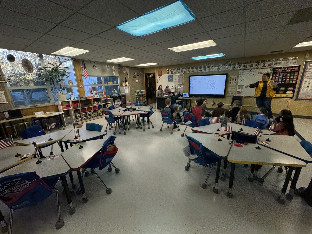 Lions Club visited the 1st graders on Veterans Day