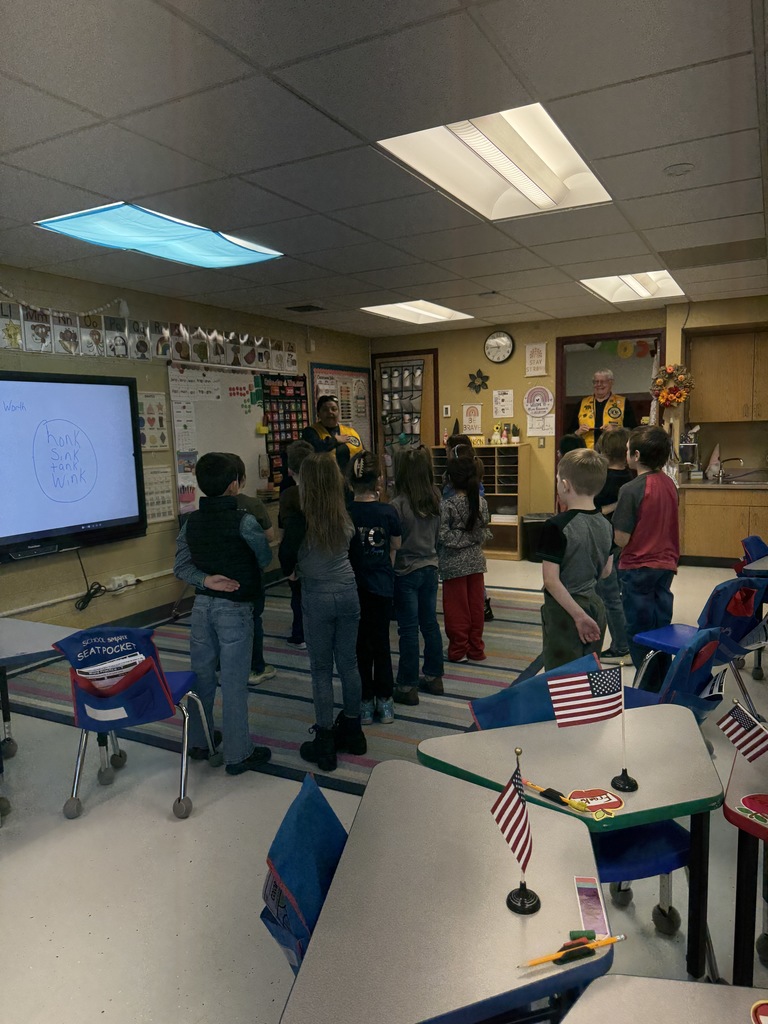 Lions Club visited the 1st graders on Veterans Day