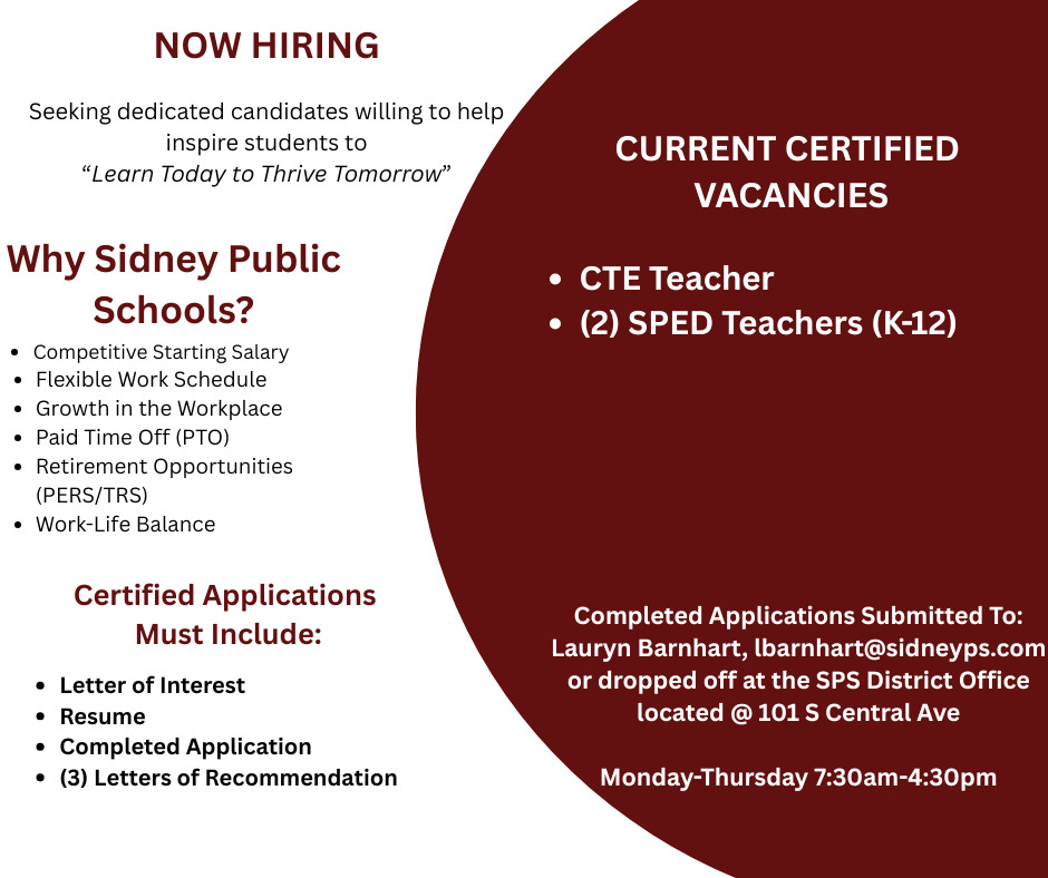 Current Certified Vacancies