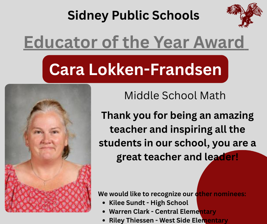 Educator of the Year Award - Cara Lokken Frandsen