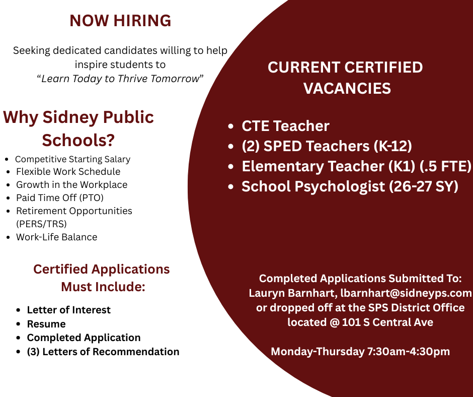 Current Certified Vacancies