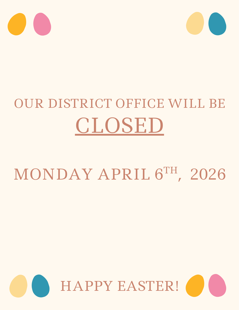 Our district office will be closed april 6th