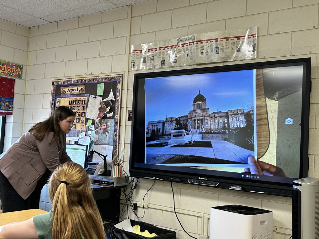 Morgan Thiel Rep spoke with 5th grade class