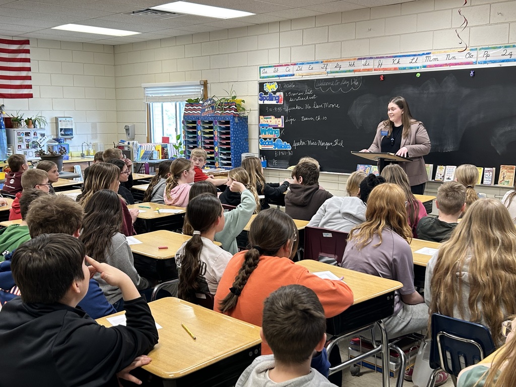 Morgan Thiel Rep spoke with 5th grade class