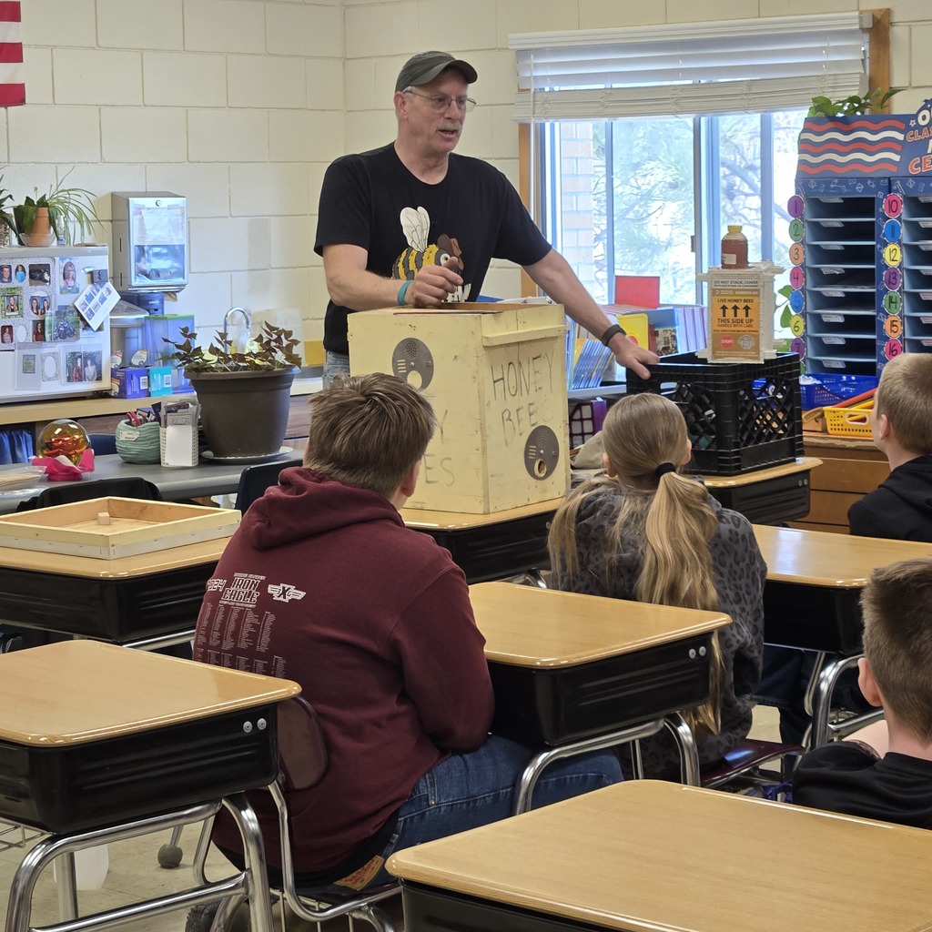 Dave Moore shared all about bees with 5th graders