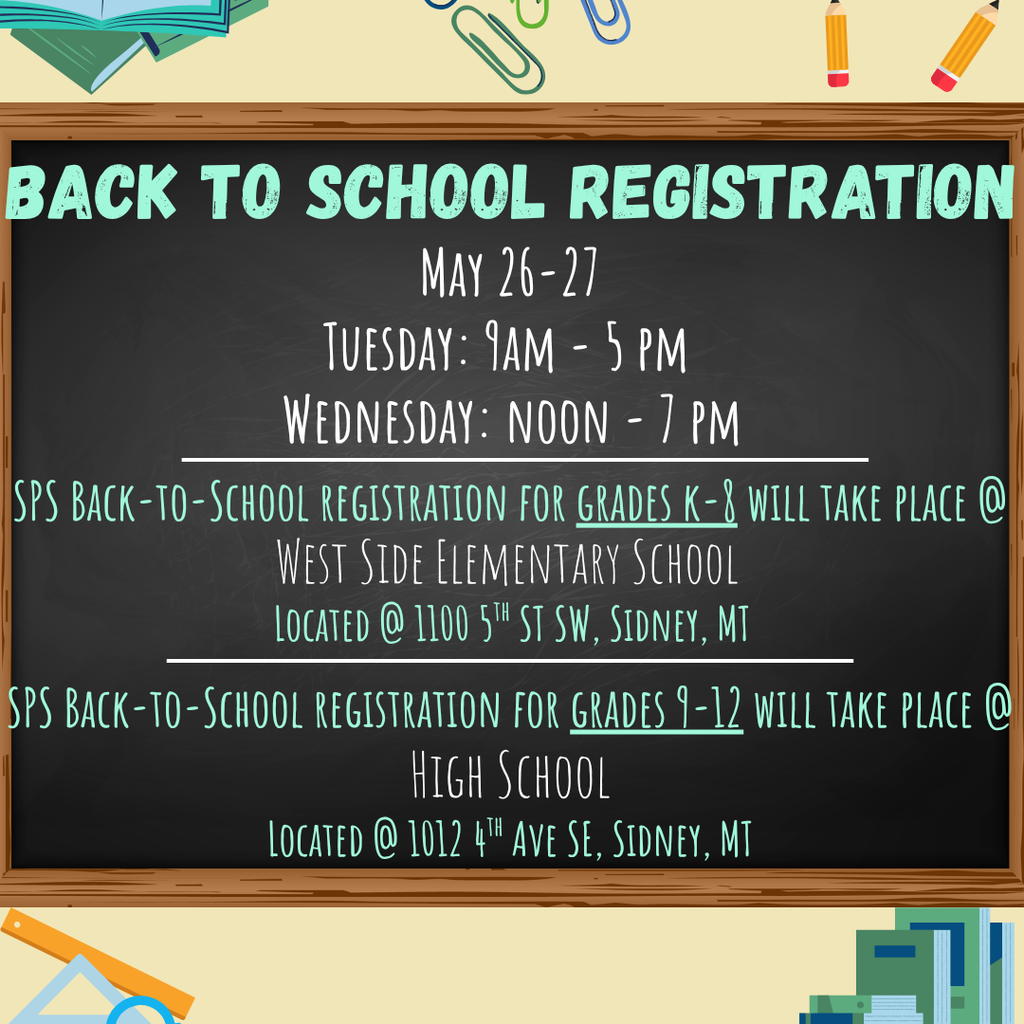 Back to School Registration info