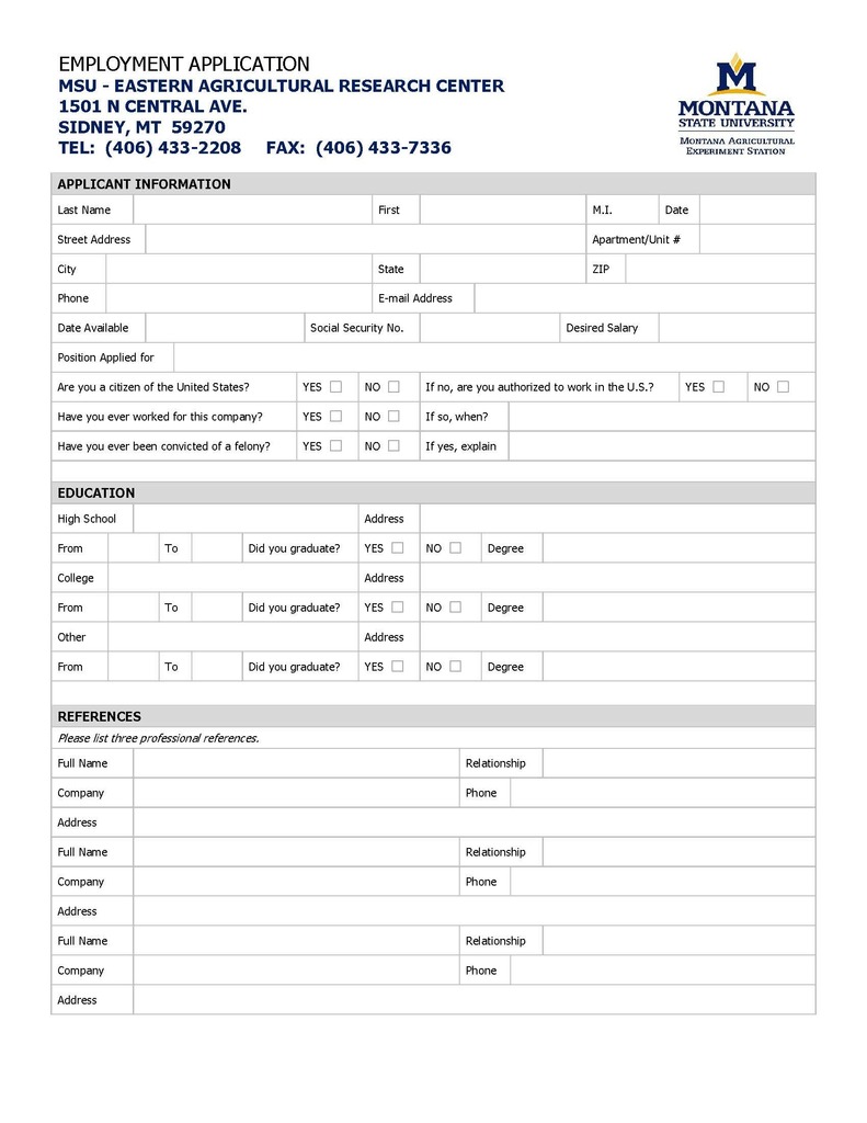 MSU Research Center is looking for summer help for their field experiments