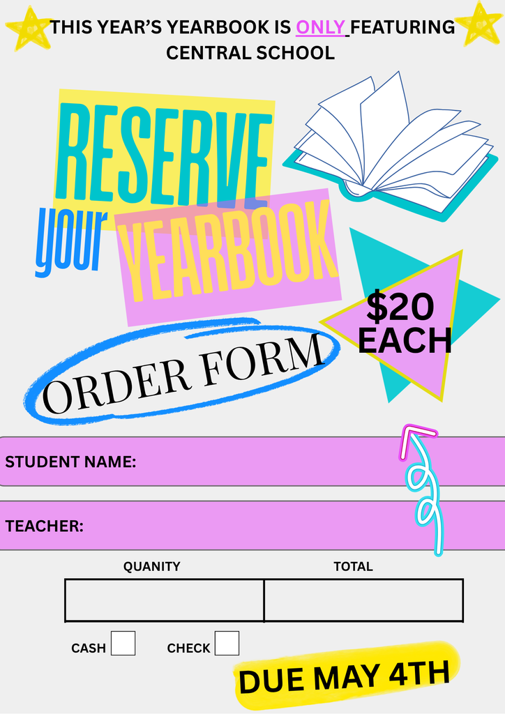 CS yearbook order form