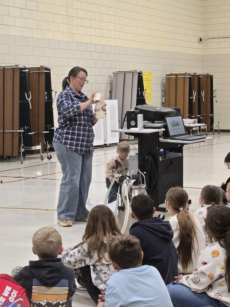 Hayley Darnielle visited with students about her micro dairy