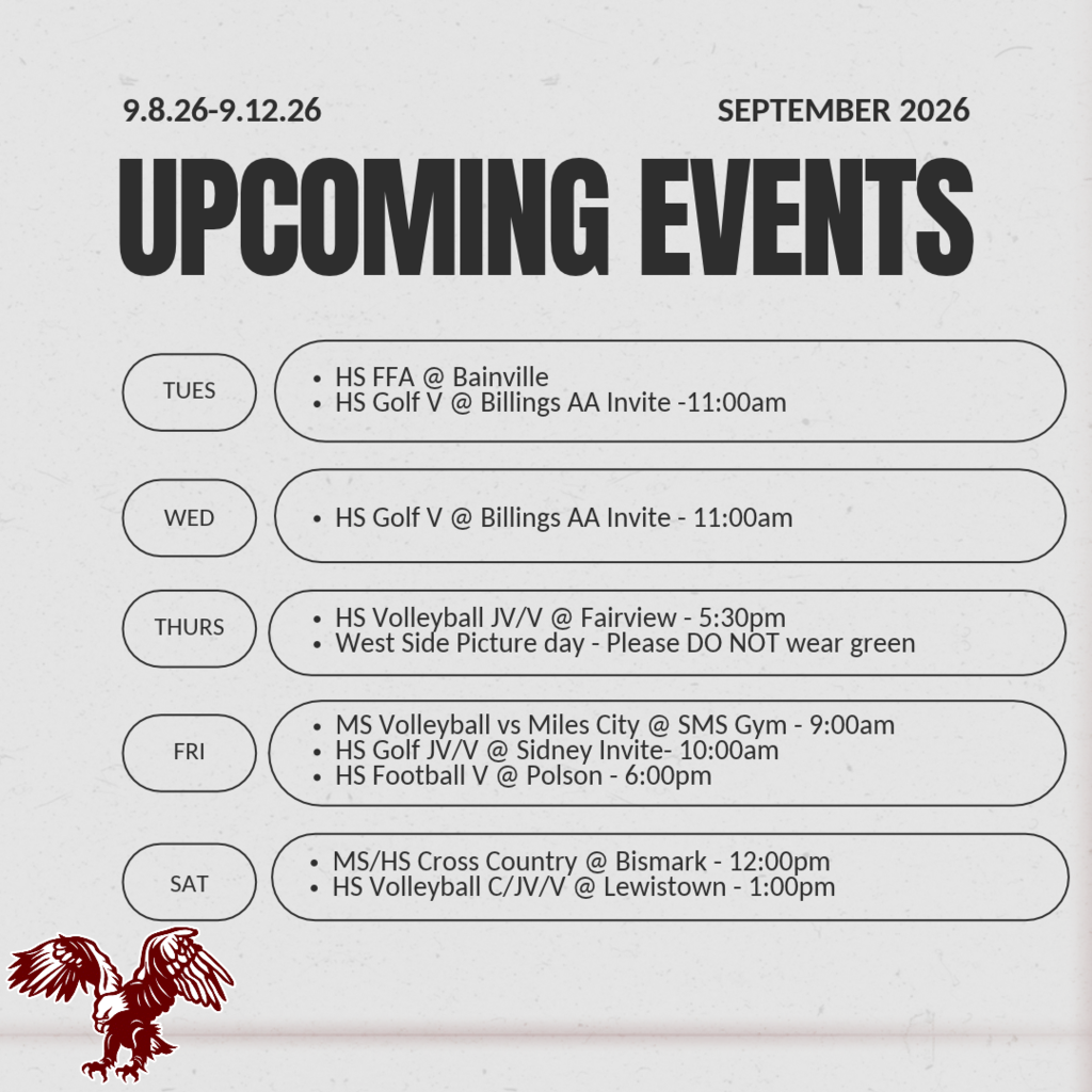 Upcoming Events!🦅