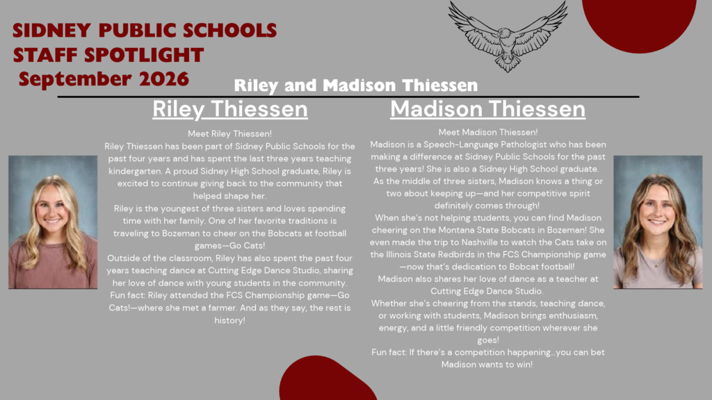 Congrats to West Side Elementary's Riley Thiessen & Madison Thiessen!