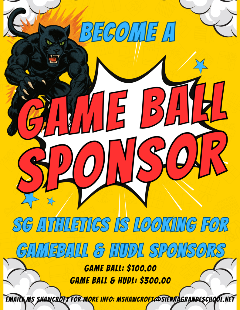 be a game ball sponosr